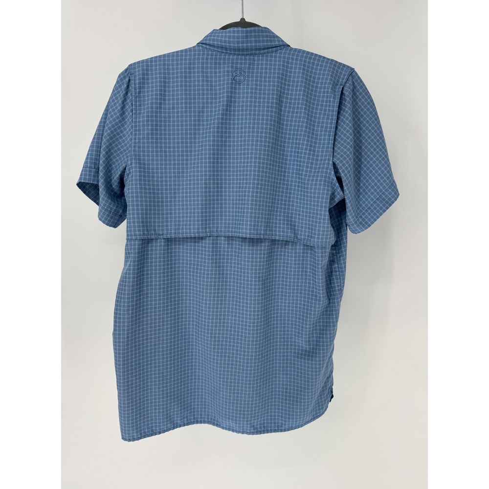 Magellan Outdoors Kids Blue Plaid Short Sleeve Fishing Shirt Size XL 18-20 - Picture 4 of 9